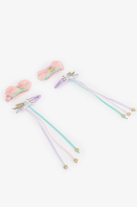 Penti Set de pinzas para el pelo de niña con arcoíris - Image 2