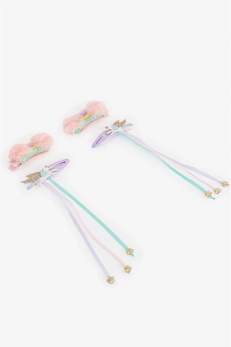 Penti Set de pinzas para el pelo de niña con arcoíris - Image 5