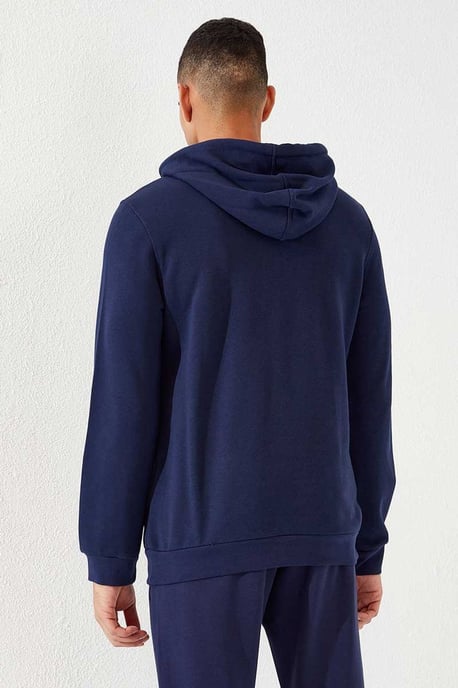 Tommy Life Sudadera de hombre lisa con capucha y bolsillo - Image 4