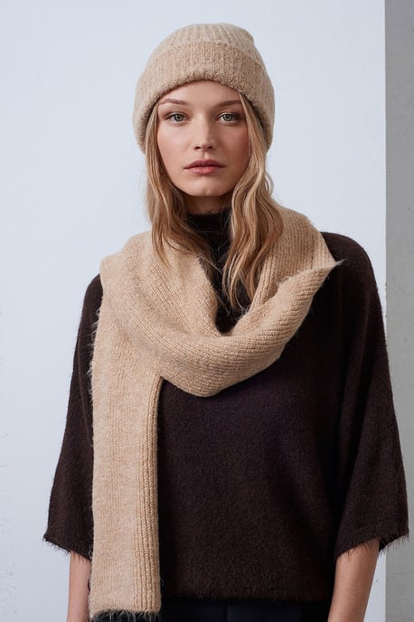 Conjunto de gorro, bufanda y guantes para mujer - Image 2
