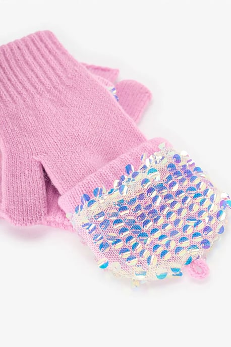 Penti Guantes de niña con lentejuelas - Image 4