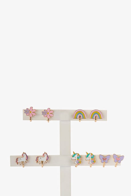 Penti Set de pendientes de unicornio para niñas - Image 1