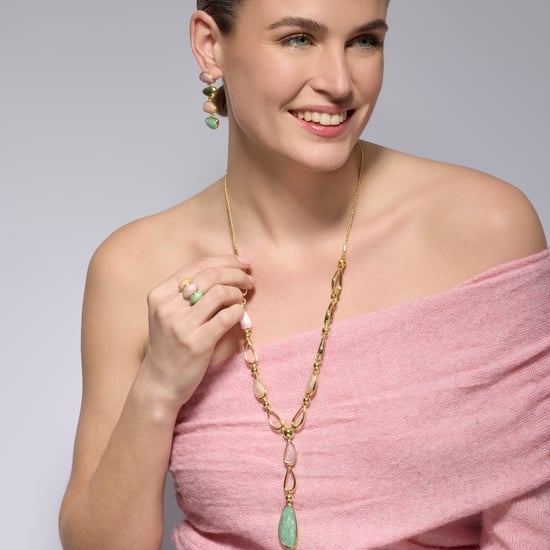 Anillo Luxenter acabado oro amarillo de 18k y Resina Rosa - Ismaly - Image 2