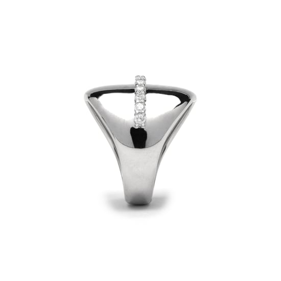 Anillo Luxenter de Plata de Ley 925 y Circonita Brillante acabado rodio - Idel - Image 3