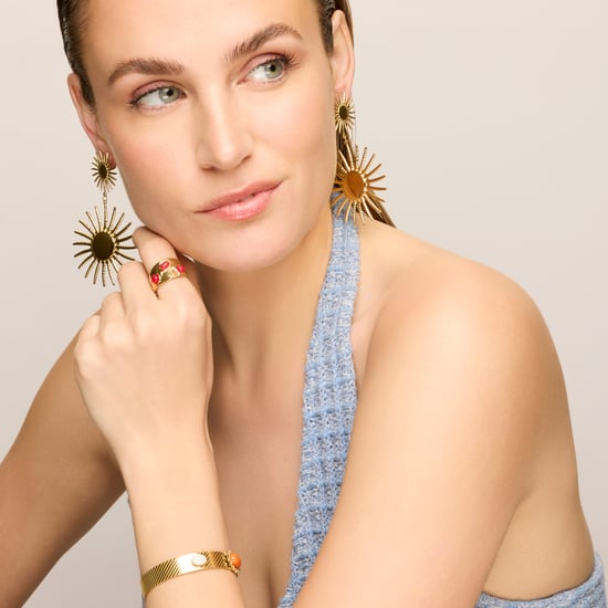 Anillo Luxenter acabado oro amarillo de 18k y Coral - Rekbas - Image 2