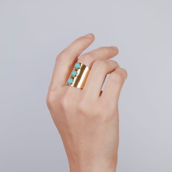 Anillo Luxenter de Turquesa acabado en oro amarillo de 18k - Isum - Image 4
