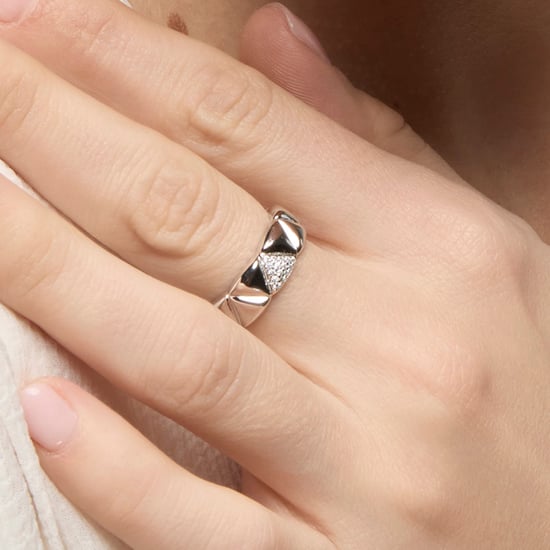 Anillo Luxenter de Plata de Ley 925 y Circonita Brillante acabado rodio - Imwa - Image 4