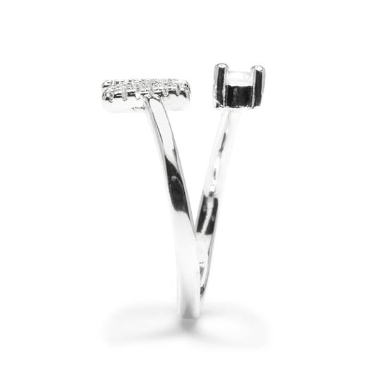 Anillo Luxenter con circonita brillante acabado rodio - Alphabet - Image 3