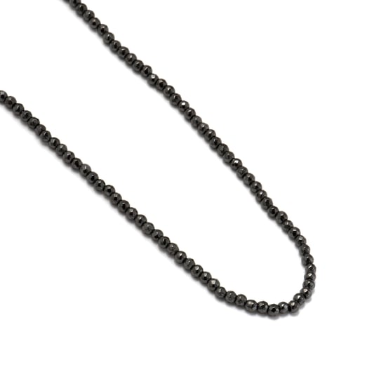 Cadena Luxenter de 42cm de hematite facetado y plata de ley 925 acabado rodio - Piedra Natural - Image 3