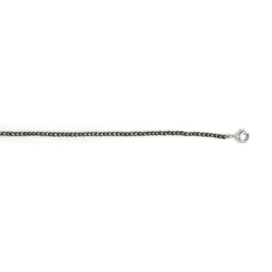 Cadena Luxenter de 42cm de hematite facetado y plata de ley 925 acabado rodio - Piedra Natural - Image 5