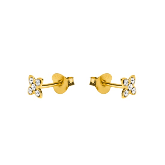 Pendientes Luxenter de Plata de Ley 925 y Circonita Brillante acabado en oro amarillo 18k - Pasam - Image 3