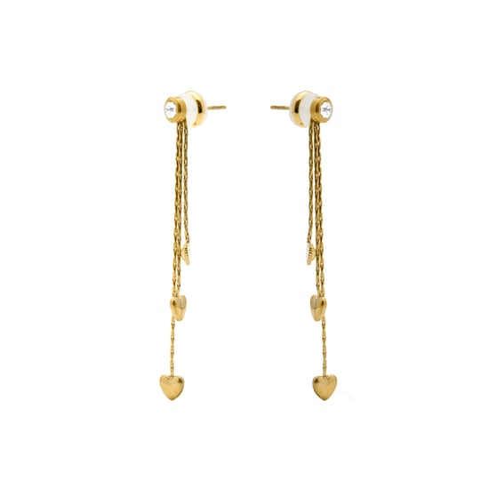 Pendientes Luxenter de Circonita Brillante acabado en oro amarillo 18k - Dareo - Image 3