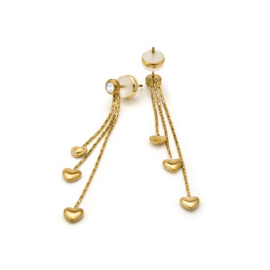 Pendientes Luxenter de Circonita Brillante acabado en oro amarillo 18k - Dareo - Image 5