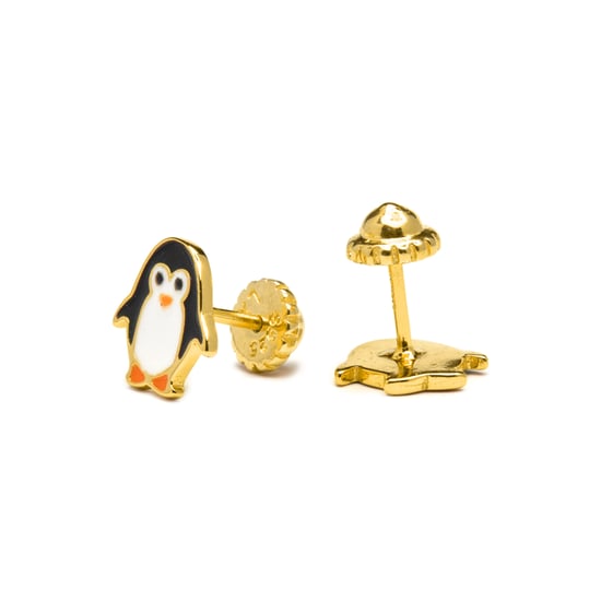 Pendientes Luxenter de Plata de Ley 925 acabados en oro amarillo de 18k - Shuab - Image 4