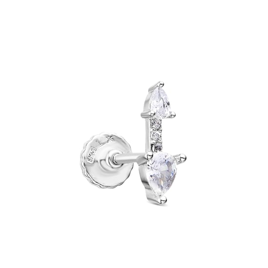 Piercing Luxenter de Plata de Ley 925 y Circonita Brillante acabado en rodio - Egdos - Image 1