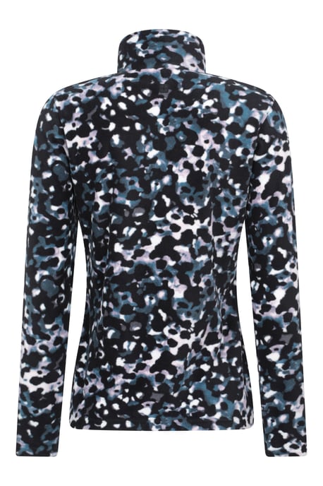 'Camber' Chaqueta polar de mujer a rayas, media cremallera, cálida, acogedora, jersey, morado - Image 4