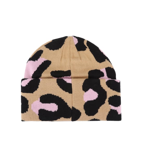 Kurt Geiger London Gorro de punto con vuelta de leopardo - Image 2
