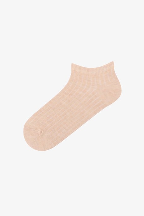 Nature Par de calcetines tobilleros de jacquard acanalado - Image 4