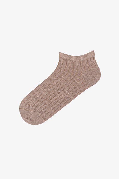 Nature Par de calcetines tobilleros de jacquard acanalado - Image 6