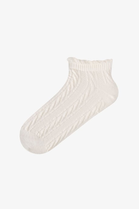 Pack de calcetines tobilleros de jacquard con volantes - Image 2
