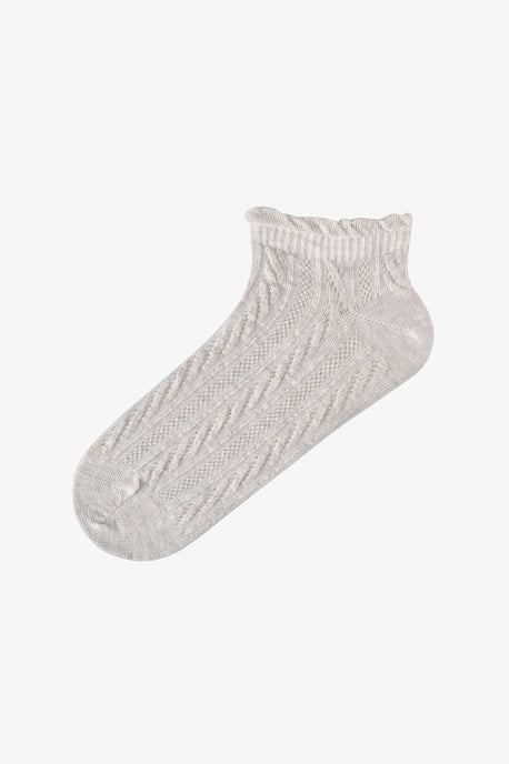 Pack de calcetines tobilleros de jacquard con volantes - Image 4