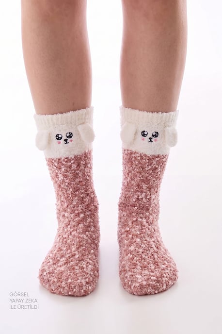 Calcetines de media caña con estampado de perros Happiness - Image 1