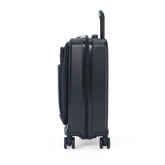 Maleta de cabina híbrida ABS+PU negra 57x37x25cm 8 ruedas bolsillo delantero equipaje de cabina - Image 5