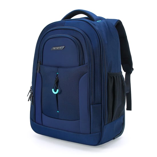 Mochila trolley azul para portátil de 17" 1680D + PU con 2 ruedas - Image 4