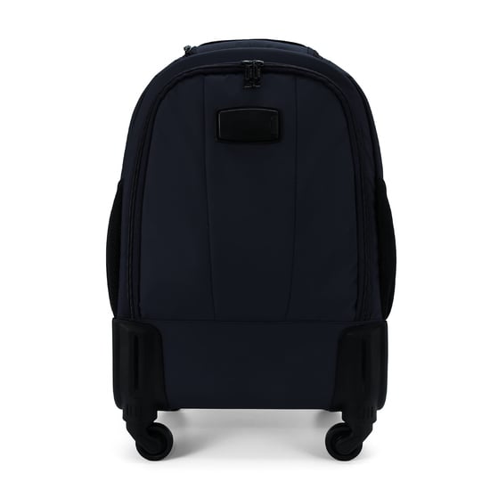 Mochila trolley negra para portátil de 19" de PU premium con 4 ruedas - Image 6