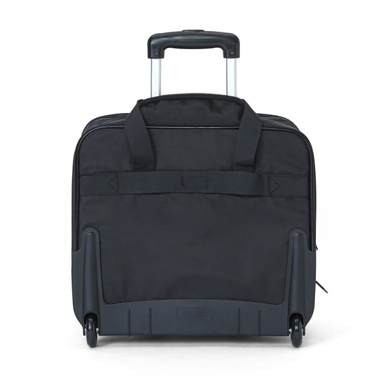 Maletín negro con ruedas para portátil de 17" de poliéster 1680D, bolsa de negocios de 4 ruedas - Image 6
