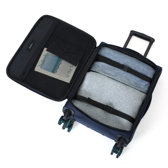 Soft Shell Azul Maleta de Poliéster 1680D de 8 Ruedas con Cierre TSA Set de Equipaje - Image 6