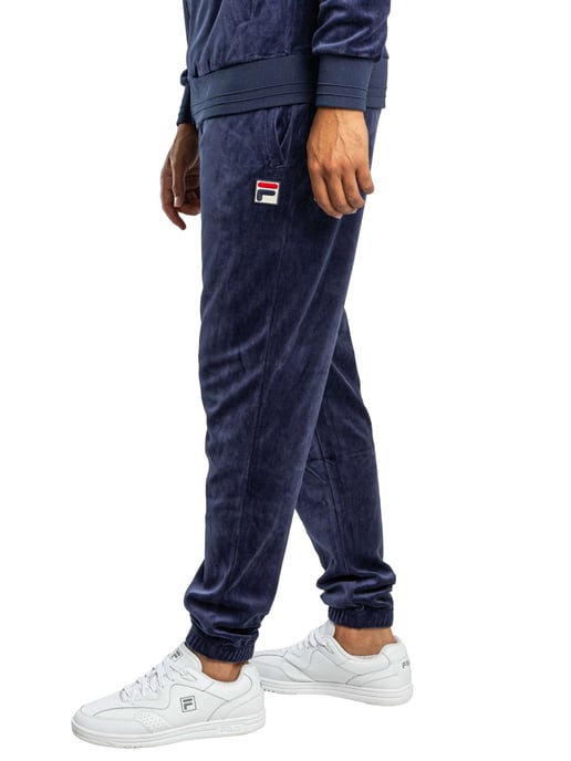Fila Pantalones Deportivos Eddie Velour Bamboo Badge, Azul - Image 2
