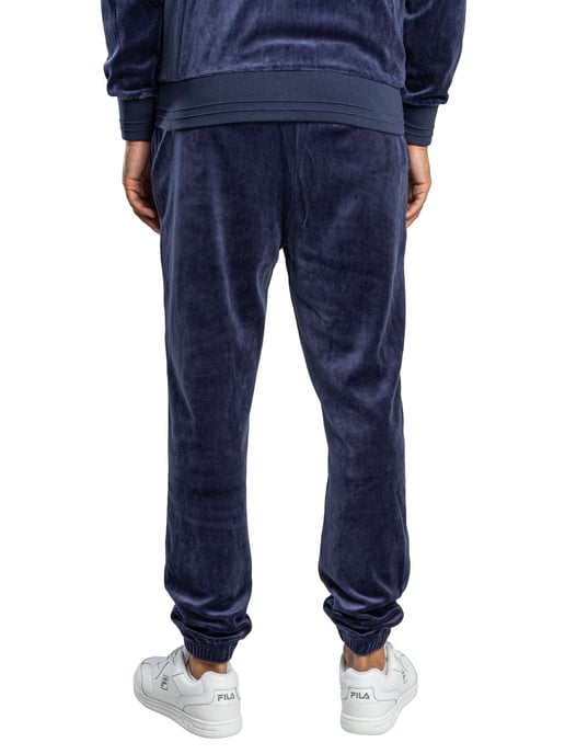 Fila Pantalones Deportivos Eddie Velour Bamboo Badge, Azul - Image 3