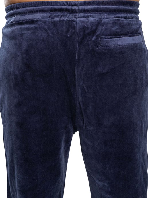 Fila Pantalones Deportivos Eddie Velour Bamboo Badge, Azul - Image 4