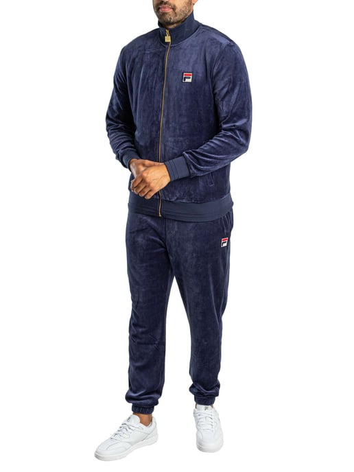 Fila Pantalones Deportivos Eddie Velour Bamboo Badge, Azul - Image 6