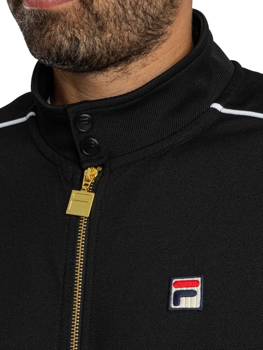 Fila Chaqueta Deportiva Eldon Piping, Negro - Image 5