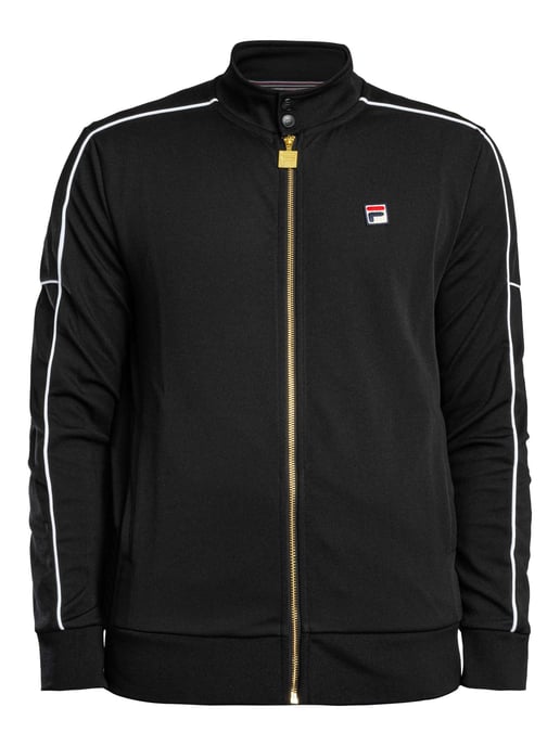 Fila Chaqueta Deportiva Eldon Piping, Negro - Image 6