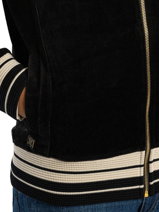 Sergio Tacchini Chaqueta Deportiva De Terciopelo Lazzari, Negro - Image 4