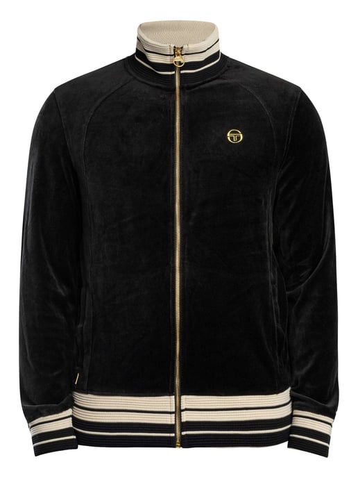 Sergio Tacchini Chaqueta Deportiva De Terciopelo Lazzari, Negro - Image 6