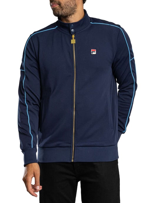 Fila Chaqueta Deportiva Eldon Piping, Azul - Image 2