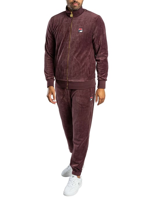 Fila Chaqueta Deportiva De Terciopelo Negro, Pãºrpura - Image 6