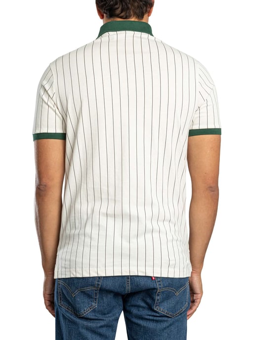 Fila Polo Clásico De Rayas Vintage, Blanco - Image 3