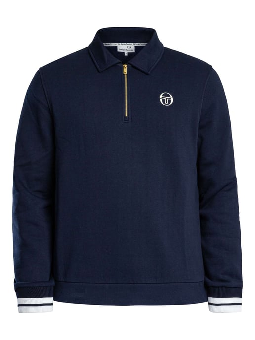 Sergio Tacchini Sudadera Polo Court Con Cremallera De 1/4, Azul - Image 5