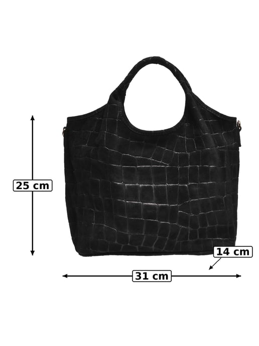 Anna Luchini Negro Bolso de cuero - Image 5