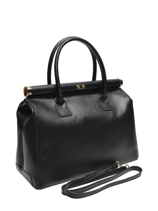 Anna Luchini Negro Bolso de cuero - Image 2
