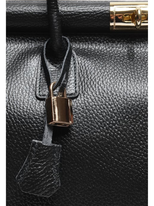 Anna Luchini Negro Bolso de cuero - Image 3