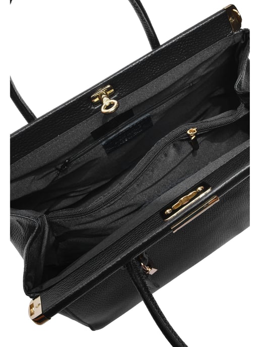 Anna Luchini Negro Bolso de cuero - Image 4