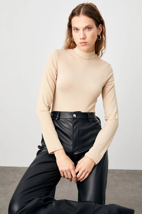 Bipantolon Pack de 3 bodies de cuello alto para mujer de corte slim - Image 2