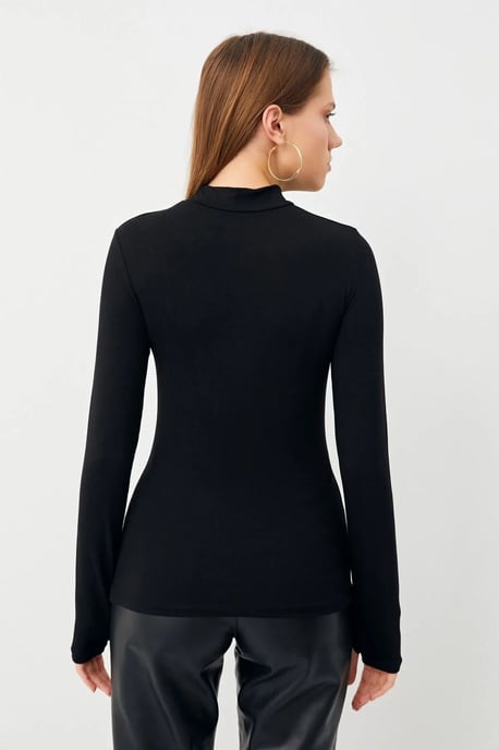 Bipantolon Pack de 3 bodies de mujer de corte slim con cuello vuelto bajo - Image 3