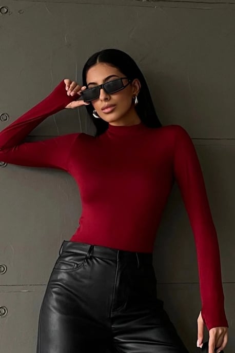 Bipantolon Pack de 3 bodies de mujer de corte slim con cuello vuelto bajo - Image 4
